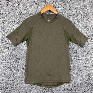 Kitsbow Shirt Mens XXS Green Performance Cycling Raglan Mesh Short Sleeve USA